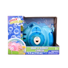 Maxx Bubbles Lights and Sounds Bubble Camera – Includes 4oz Bubble Solution | Outdoor Bubble Machine for Kids | Easy to Use | Sunny Days Entertainment