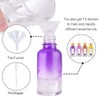 PrettyCare Glass Eye Dropper Bottles 24 Pack, 1oz (30ml) Rainbow