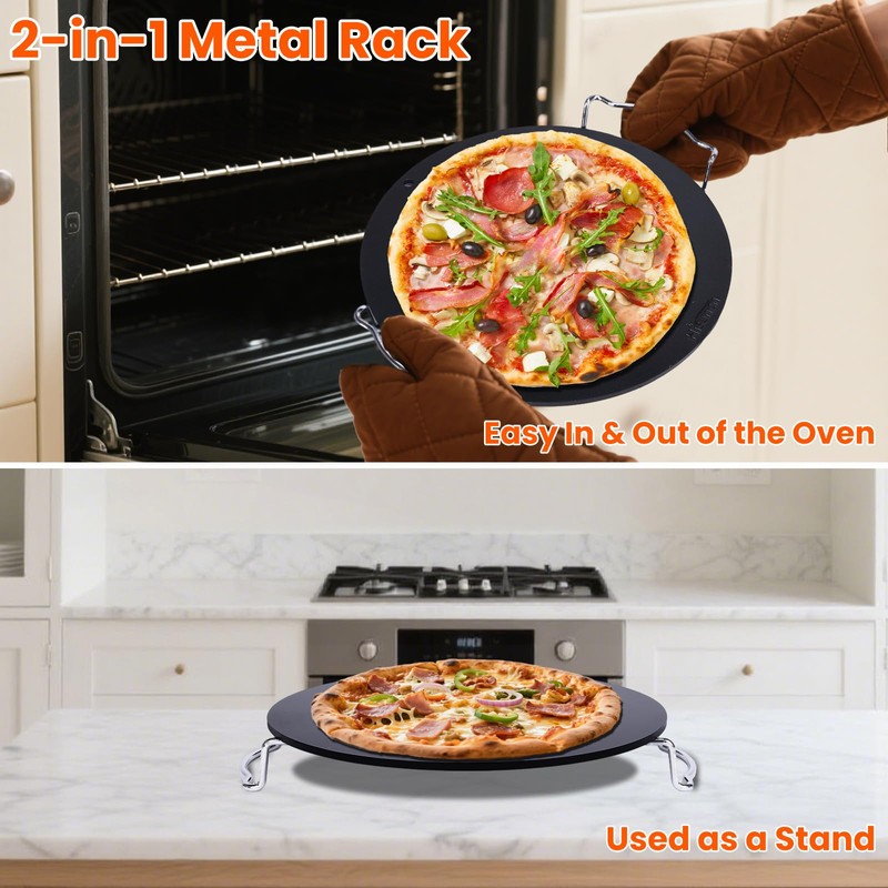 Hisencn 13" Round Pizza Steel for Oven & Grill –
