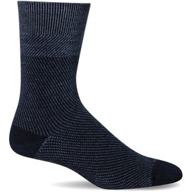 Sockwell Men's Zig Crew Sock, Denim - L/XL