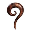Fly Style Rosewood Spiral Ear Expander, Wood
