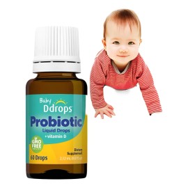 Baby Ddrops Probióticos Con Vitamina D Con 60 Gotas Sabor Sin Sabor
