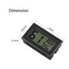 Mini Hygrometer Thermometer,INRIGOROUS 4 Pcs LCD Digital Temperature Humidity Meter