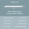 ToolTreaux 10-Pack Snap-off 9mm Utility Knife Ceramic Razor Blades, Ultra