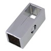 Yibuy 2 Way Clamp Tube Connector for 25mm Square Pipe
