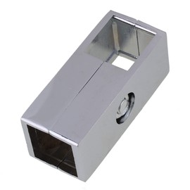 Yibuy 2 Way Clamp Tube Connector for 25mm Square Pipe Goods Shelf Exhibition Stand