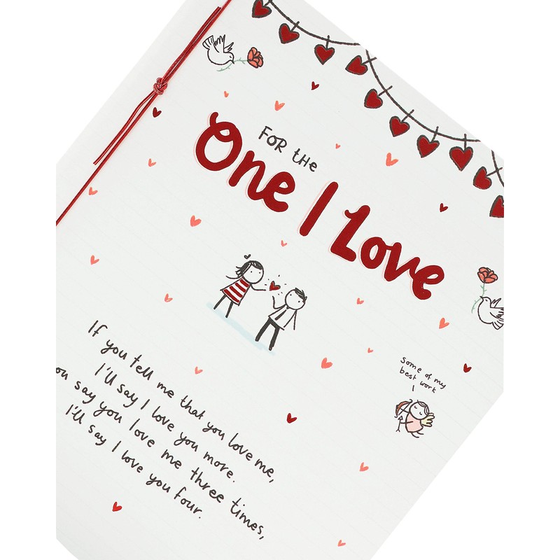 UK Greetings Valentine's Day Card for The One I Love