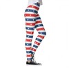 Women's 7/8 Yoga Leggings, Fitness Pants - Spring Thin Printed Plus Size Ankle-Length Tight 3XL/18 5ea