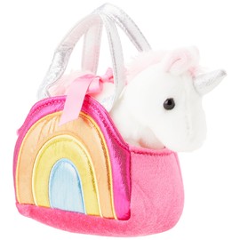 AURORA, 61171, Fancy Pal, Colourful Rainbow Unicorn, 8In, Soft Toy, Multi-Coloured
