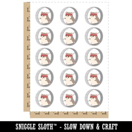 Hamster Running Wheel Temporary Tattoo Water Resistant Fake Body Art Set Collection - 15 2" Tattoos (1 Sheet)