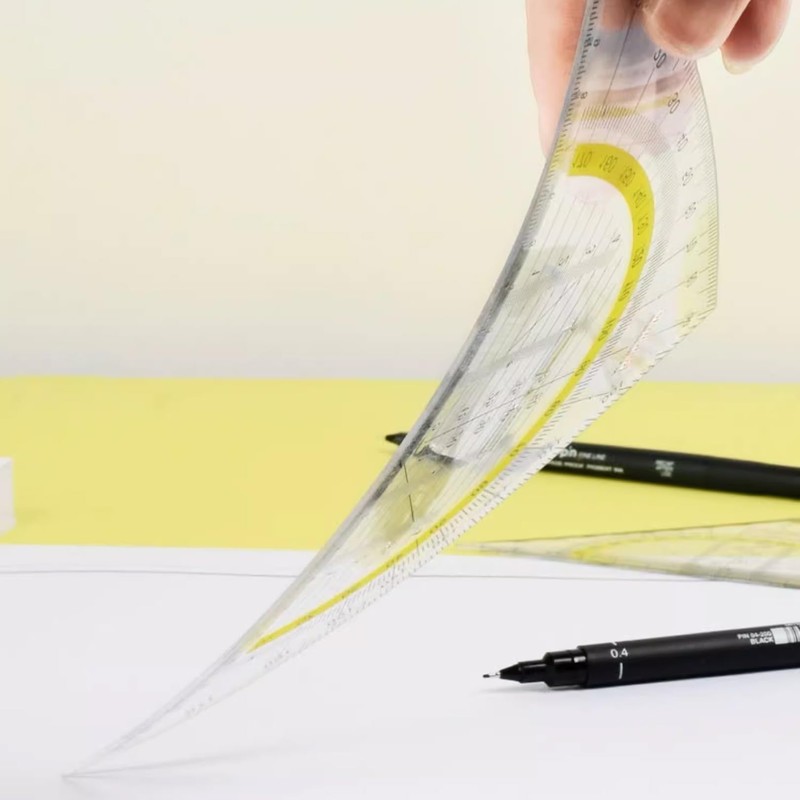 Set Square with Handle, Set Square Small, 16 cm +