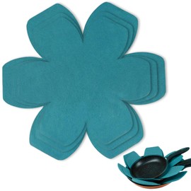 6 Stück Pfannenschoner, Pfannenschutz Stapelschutz, Topfschutz, 3 Verschiedene Größen Pfannenschoner Filz, Verstellbare Rutschfestes Wärmedämmmatte, für Pfannen Töpfe Schüsseln Schutz vor Kratzer