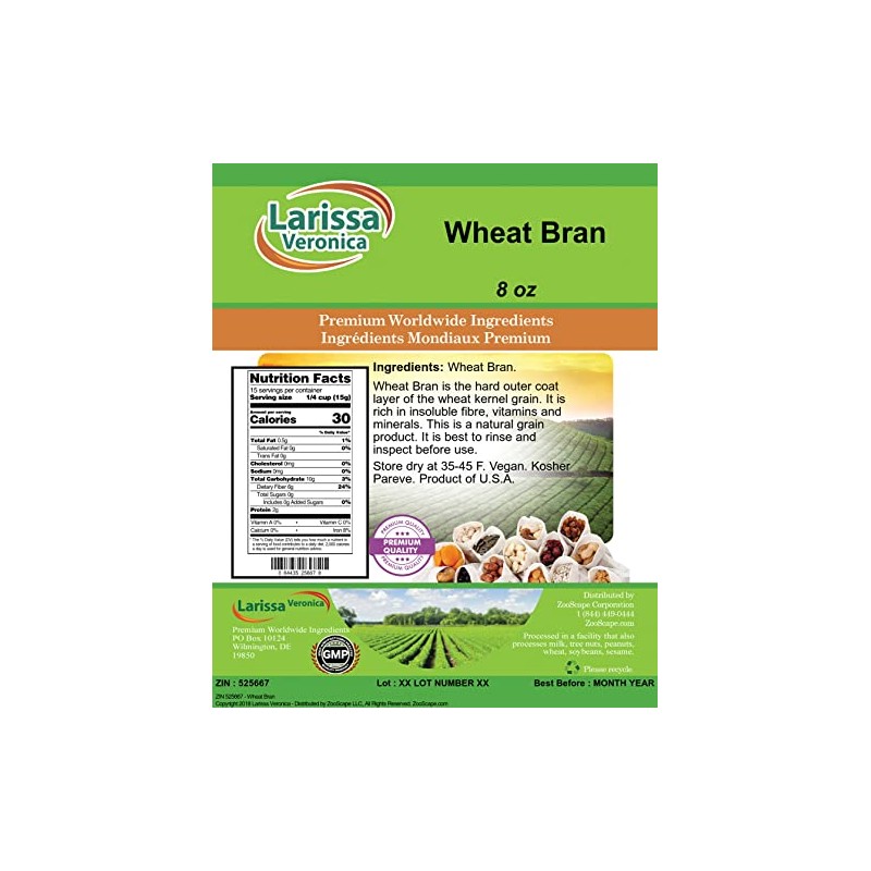 Wheat Bran (8 oz, ZIN: 525667)