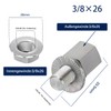 Bicycle Hub Hitch Adapter, Bicycle Axle Adapter for Thrust Axle,