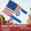 Fewern US Israel Flag American Israeli Friendship Flag (3x5Ft,Double-side) For