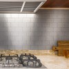 Art3d 100-Pieces Peel and Stick Tile Kitchen Backsplash Metal Wall