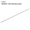 sourcing map 5Pcs M3 x 250mm Fully Threaded Rod 304