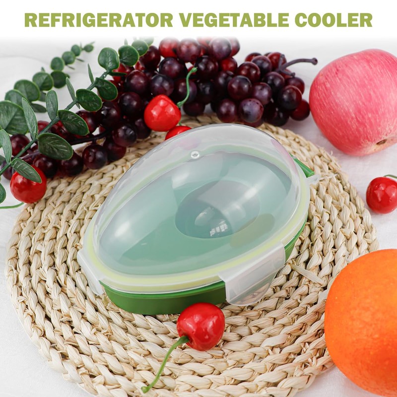 LNQ LUNIQI Plastic Avocado Storage Box, 1 Piece Transparent Container