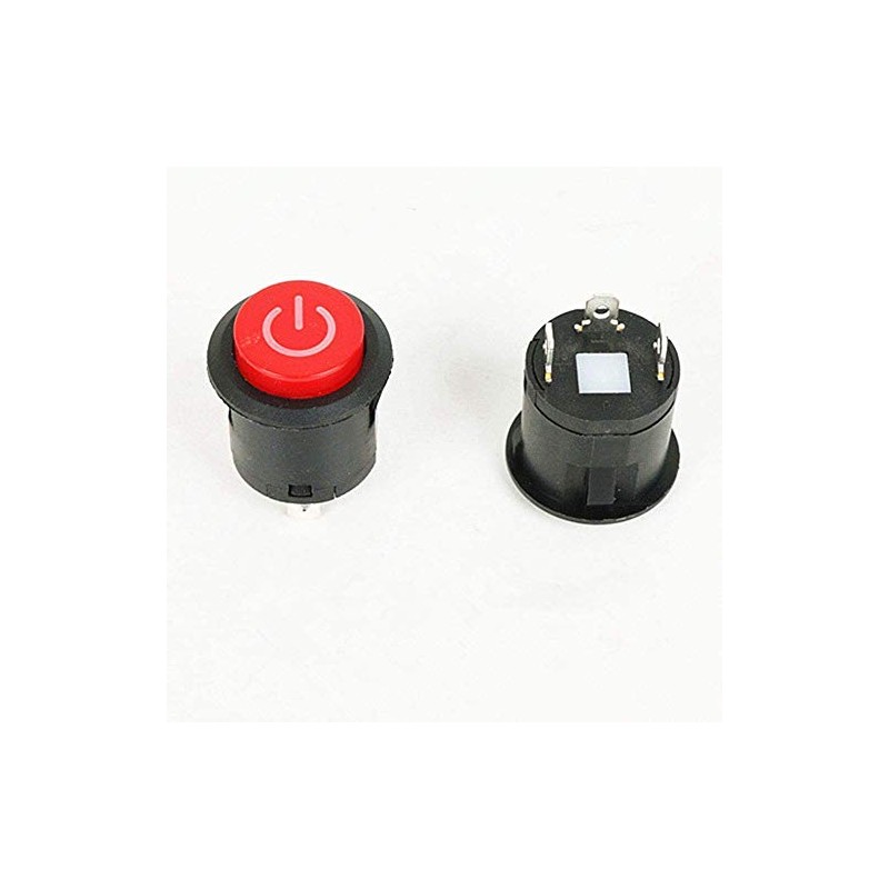 2Pcs 6V 12V Button Start Power Supply Switch Accessory for