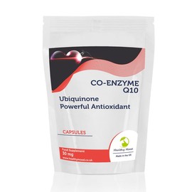 CoQ10 30 Capsules 30mg – Co-Enzyme Q10 Dietary Supplement for Heart Health, Energy Boost & Antioxidant Support