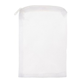 CAPASTEC Aquarium Filter Media Bags, Fine Mesh Filter Bags, Mesh Zipper Bags for Activated Carbon Resin Filters, Reusable Fish Tank Filter Bag, 7.1 x 4.7 Inch, White