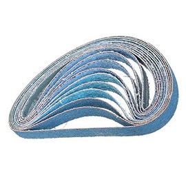 Sanding Belts MASO 10mm x 330mm 60 Grits Power Tool Sander Abrasive Sanding Belts Metal Grinding Sanding Belts for Power Tool Sander - Pack of 10pcs