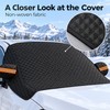 Car Windshield Cover for Ice and Snow - Black Front
