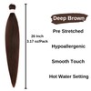 Dark Brown Braiding Hair Pre Stretched Color 4 Boho Hair