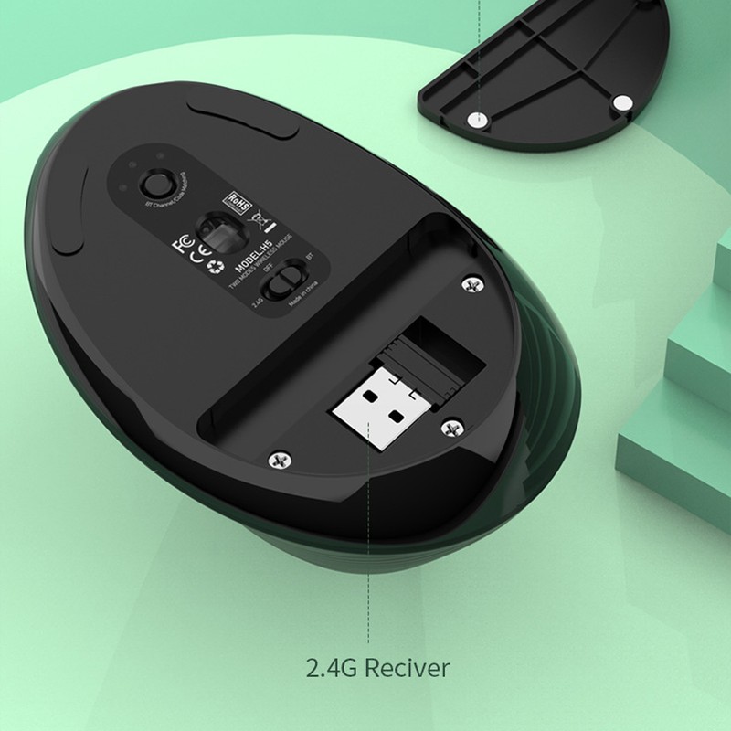 Bluetooth Wireless Mouse 4000DPI Ergonomic Design Reduce Muscle Strain Vertical