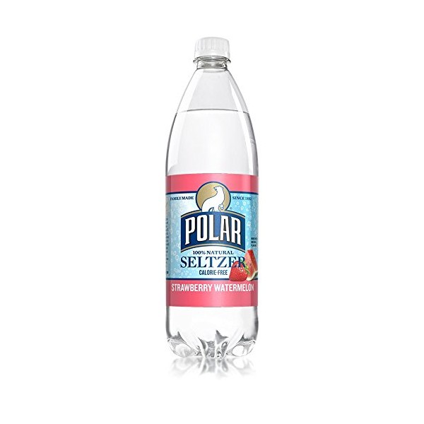 Polar Strawberry Watermelon Seltzer 33.8 oz Plastic Bottles - Pack of 12 …