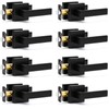8 Pack Passage Door Handles Matte Black Door Knobs, Interior