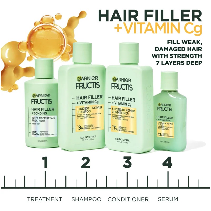 Acondicionador Garnier Fructis Hair Filler Strength Repair 3