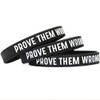 SayitBands Three (3) Prove Them Wrong Wristband Bracelets