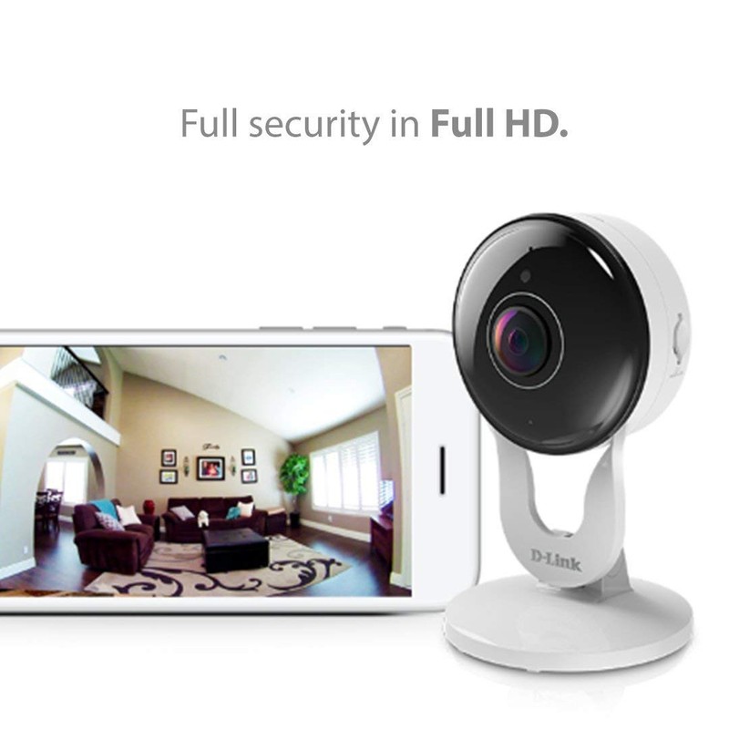 D-Link 1080p Wi-Fi Indoor Security Camera, Full HD 137-degree Wide