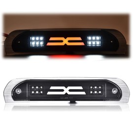 PIT66 LED 3rd Third Brake Light Compatible with Dodge Ram 1500 2002-2008/Compatible with Dodge Ram 2500 3500 2003-2009 High Mount Light Brake Light Cargo Clear Lens Black Housing