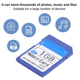 1G 2G 8G 16G 32G 64G Memory Card, Universal High Speed Memory Card for MP3, MP4,Camera,SLR, for PSP Game Machine, Plug Card Speaker, speaker, etc (1GB)