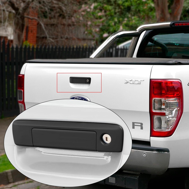 SUERAUTO4X4 Tailgate Handle Cover Trim for Ford Ranger PX1 PX2