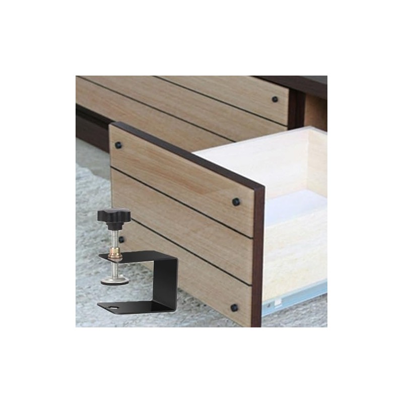 Armastuse 4 Pcs Drawer Front Installation Clamps,Adjustable Stable Furniture Woodworking