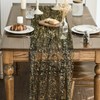 Artoid Mode Black Gold Gauze 3 Pcs Table Runner 70x300