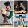 2 Pack Chef Hats for Adult, Adjustable Elastic Adult Black