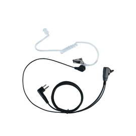 Sarcia 2 Pin Covert Acoustic Tube Earpiece Headset with Mic PTT for Motorola cp200d cp200 cp185 cls1410 cls1110 bpr40 dlr1060 dtr650 bc130 rdm2070d rdu4100 M1 walkie Talkie 2 Way Radio,5 Pack ﻿