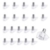 Qianyu 20 Pcs 5mm Shelf Support Peg Transparent Cabinet Clip