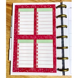 Handmade Christmas Budget Tracker Dashboard for use with the MINI Happy Planner