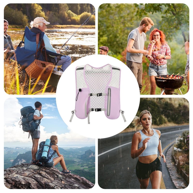 Trail Running Vest - Breathable Running Vest with Adjustable Strap