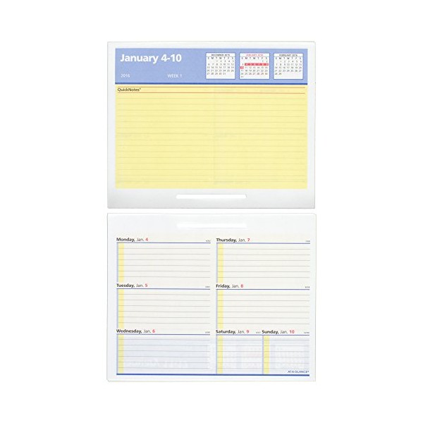 AT-A-GLANCE Desk Calendar Refill 2016, Burkhart’s Day Counter, Financial, Recycled, 4-1/2 x 7-3/8 Inches (E712-50)
