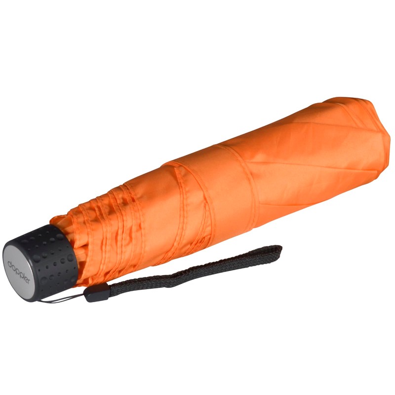 doppler Pocket Umbrella Fibre Havana Plain, orange, Pocket umbrella super