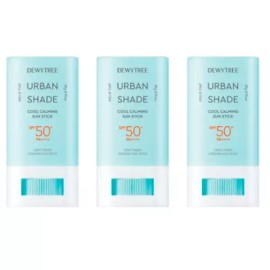 Dewtree 듀이트리 어반쉐이드 쿨 카밍 선스틱 20g x3개 자외선차단 수분 쿨링 선크림 피부진정 Dewtree Urban Shade Cool Calming Sunstick 20g x3 SPF Sunscreen Moisturizing Cooling Sun Cream Skin Soothing