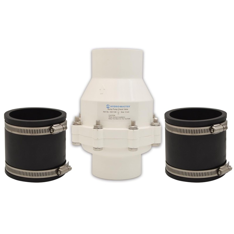 Hydro Master Plastic Sump Pump Check Valve With No Hub
