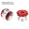 1 Pair NAB Hub Adapters Professional Polished Aluminum Reel to