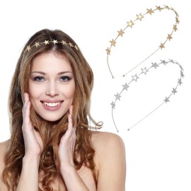 Star Headband, Metal Star Hair Band, Star Headpiece, Star Headband, Hair Accessories, Star, for Women, Girls, Party, Wedding, Hair Accessories